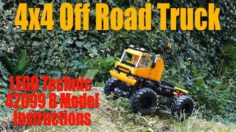 Instructions for 4x4 RC Off Road Truck LEGO Technic 42099 B Model - YouTube