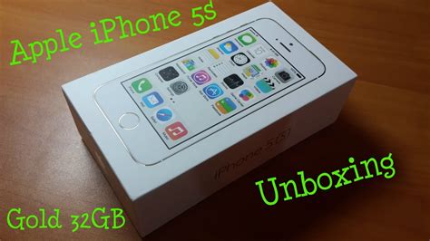 Apple iPhone 5s Gold 32GB Unboxing - YouTube