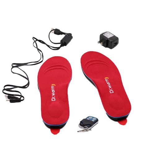 Heated Insoles Foot Warmer Usb Rechargeable Remote Control