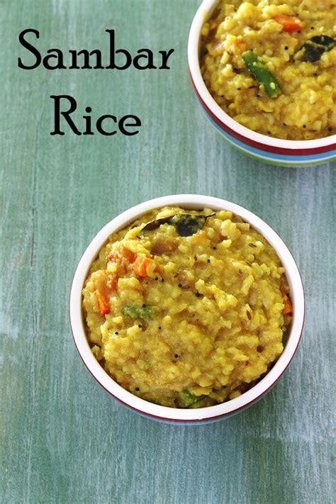 Sambar Rice Recipe (Sambar Sadam Recipe), How to make Sambar Rice