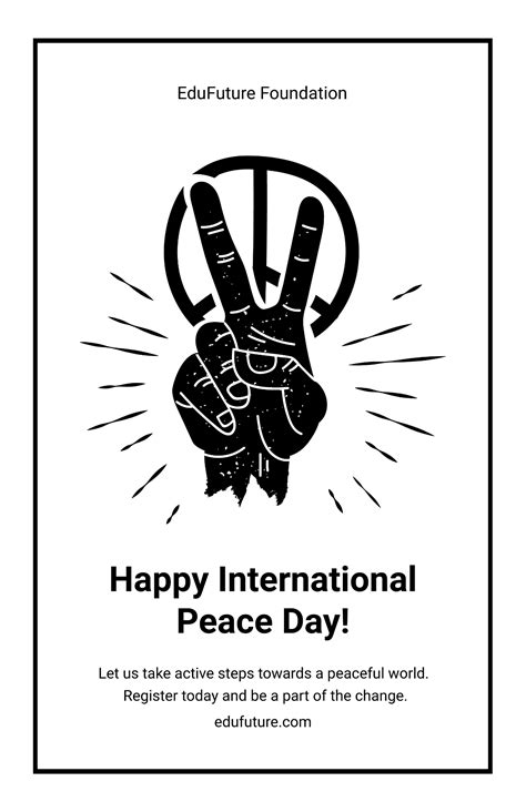 Happy International Peace Day Poster Template - Edit Online & Download ...