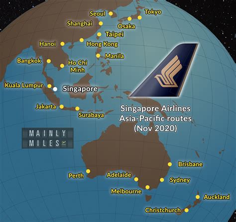 Singapore Airlines maintains 30 routes in November 2020 - Mainly Miles