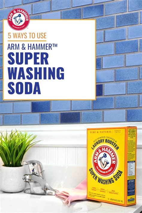 All-natural, 100% fragrance and dye-free, ARM & HAMMER™ Super Washing Soda can be used all ...