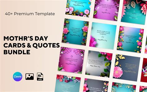 Mother’s Day Cards and Quotes Canva Templates