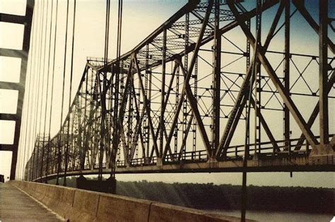 Industrial History: I-255+US-50 Jefferson Barracks Bridge over Mississippi River near St. Louis