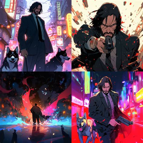 ArtStation - JOHN WICK ANIME A.I