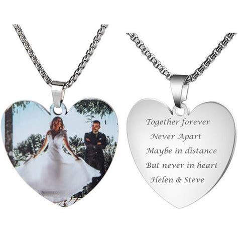 Memorial Necklace With Picture – Get Engravings