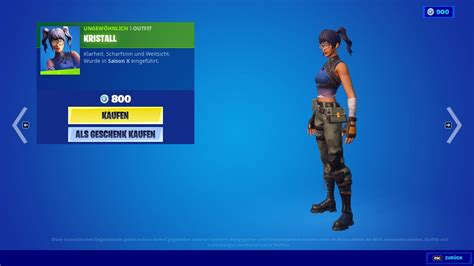 Richtig nicer 800 Vbucks Skin - Fortnite Item Shop 10.5.2022 - YouTube