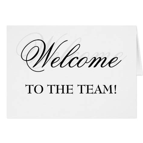 Welcome To The Team! Greeting Card | Zazzle