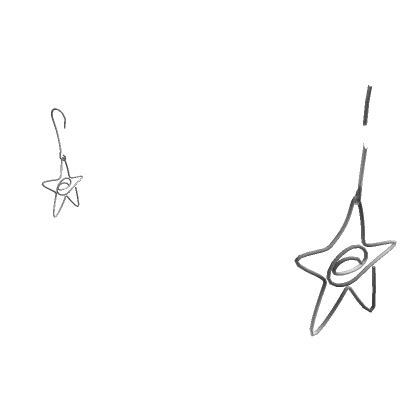 Y2K Star Earrings Pearl Metal Cyber's Code & Price - RblxTrade