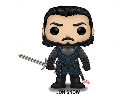 Season 7 Jon Snow Funko Pop by huckbuckahoy on DeviantArt