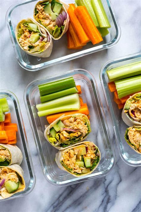 Meal Prep Buffalo Chicken Wraps - The Girl on Bloor