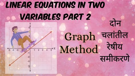 Linear Equations in Two Variables Part 2 दोन चलांतील रेषीय समीकरणे भाग 2 - YouTube
