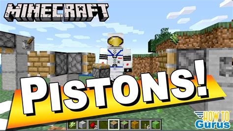 Minecraft Pistons Tutorial - Crafting Recipe and How to Use These ...