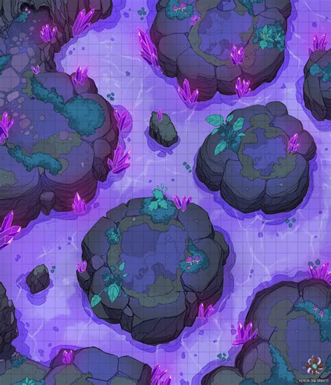 Crystal Cave Battle Map 30x35 Dndmaps | Images and Photos finder