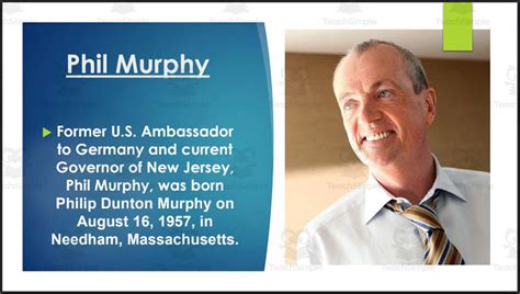 Governor Phil Murphy (NJ) Biography PowerPoint by Teach Simple