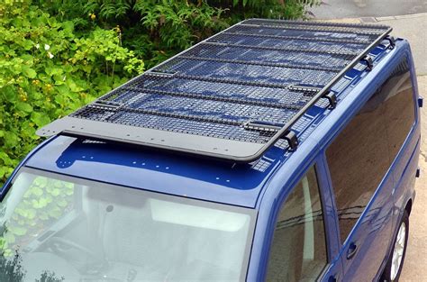 VW T5 SWB Troop4 Black Powder Coated Steel Roof Rack Heavy Duty ...