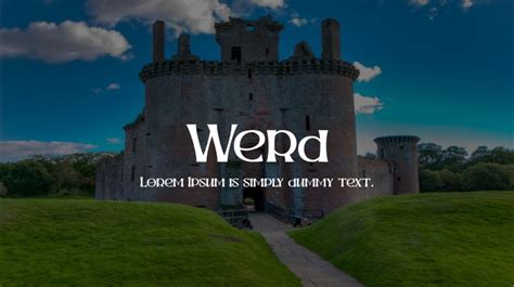 Werd Font : Download Free for Desktop & Webfont