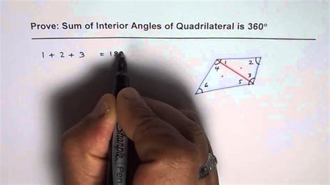 Sum Of Angles In Quadrilateral