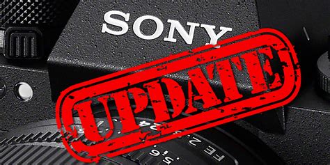 Firmware-Updates für die Sony Alpha 1, Alpha 7S III und Alpha 7 IV ...