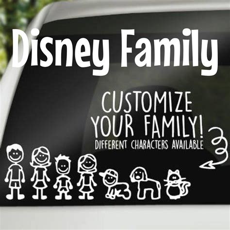 Disney Family Vinyl Sticker Series - Etsy