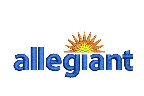 ALLEGIANT Logo Design Digitizing for Embroidery Machines | Etsy