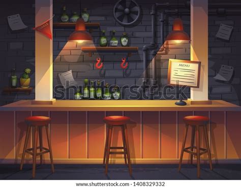 Vector Cartoon Illustration Saloon Background Image Stock-vektor (royaltyfri) 1408329332 ...