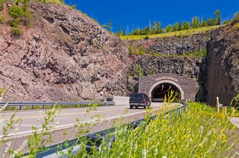 Traveling Down Highway 61 in Northern Minnesota Stock Image - Image of ...