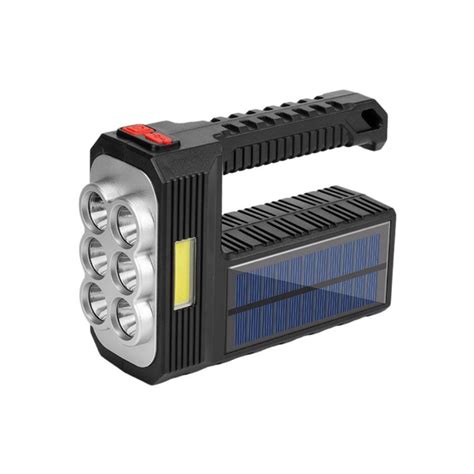 USB Solar Rechargeable 6 LED Flashlight | Shop Today. Get it Tomorrow ...