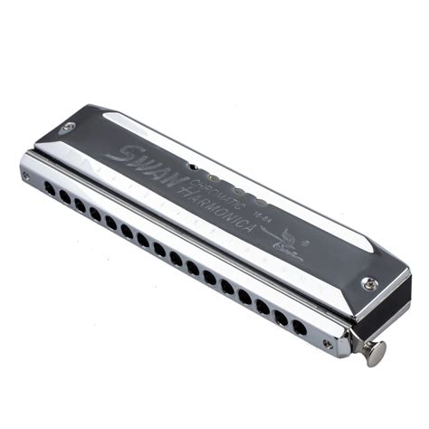 Chromatic Harmonica Silver tone 16 hole 64 Mouth Music Instruments-in ...