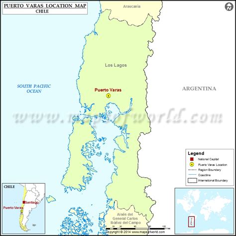 Where is Puerto Varas| Location of Puerto Varas in Chile Map