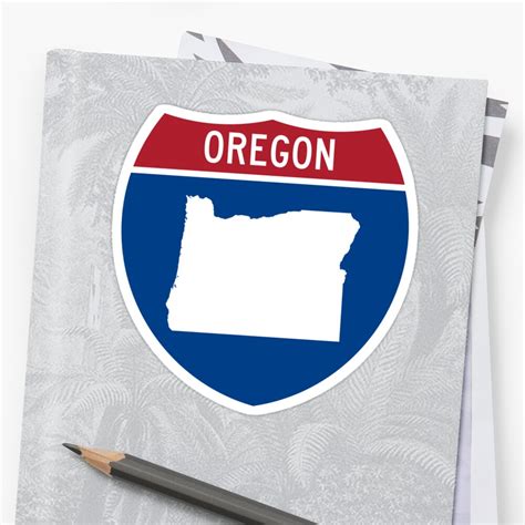 "Oregon" Sticker by us-states | Redbubble