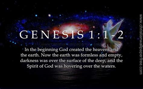 Genesis 1 Verses 1-2 | Genesis 1, Genesis, 1 verse