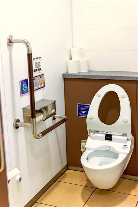 Modern high tech toilet with electronic bidet in Japan 2646108 Stock ...