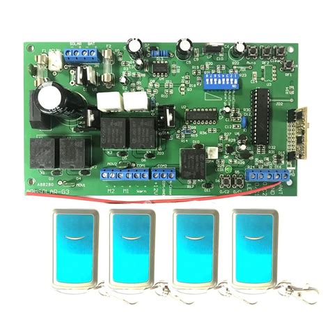 Review wide use 150kg 12V DC PCB board of Automatic Double arms swing gate opener control board ...