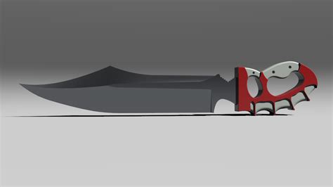 STL file Spriggan Anime Knife・3D printable model to download・Cults