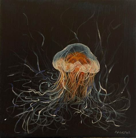 Jellyfish - Small Artworks - Painting by Amanda Rackowe