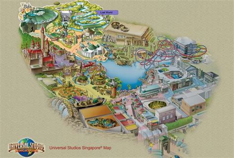 Universal Studios Singapore: Universal Studios Singapore Map details