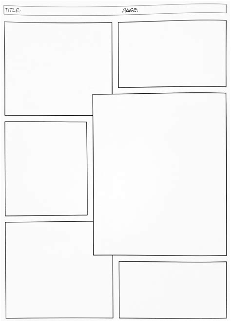 Printable Comic Strip Panels