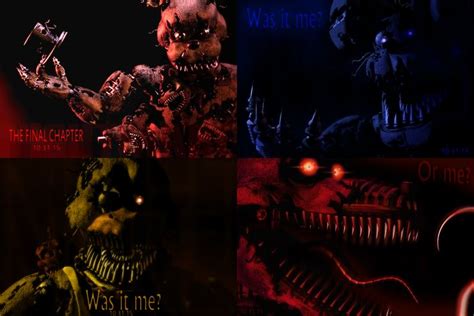 The 4 nightmares | Five Nights at Freddy's | Five night, Five nights at freddy's, Night