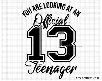 Official Teenager Svg | Etsy