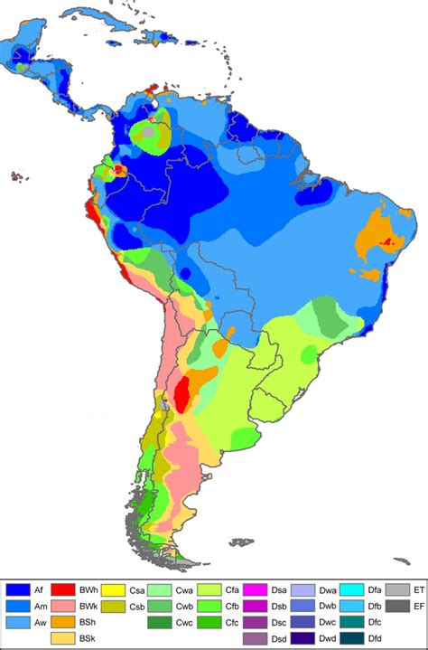 South-America Koppen Map - Köppen climate classification - Wikipedia ...