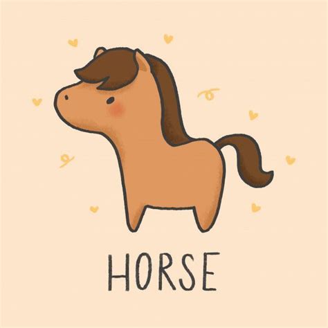 How To Draw A Cute Horse