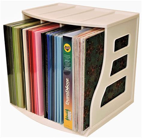 AmazonSmile : Binder Way 12x12 Paper Storage Rack Case Stackable Scrapbooking Crate Cardstock ...
