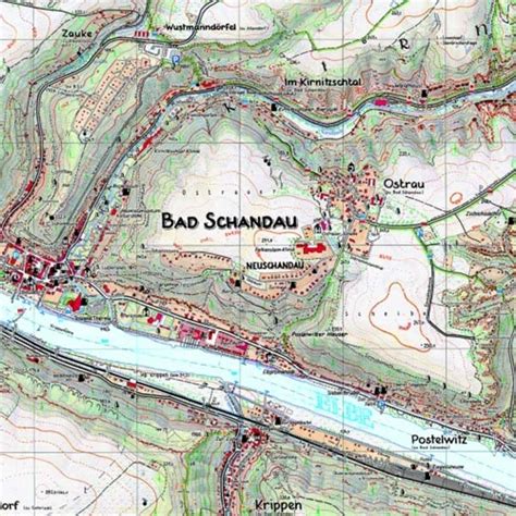 Wanderkarte Bad Schandau Rolf Böhm