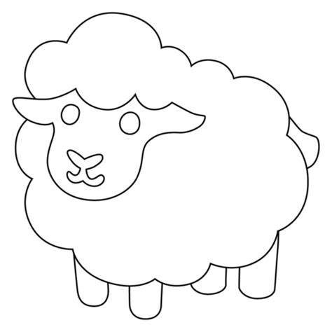 Ewe Emoji coloring page | Free Printable Coloring Pages