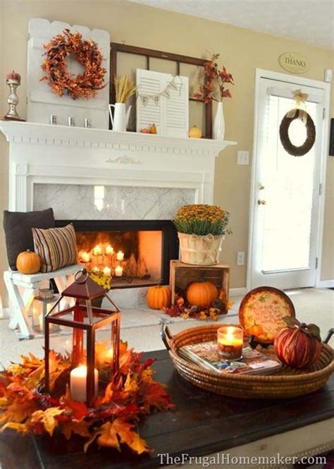 30 Beautiful fall-inspired living room designs | Ideas de decoración de otoño, Decoración de ...