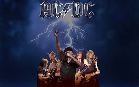 AC/DC, rock, music, band, metal, lightning, logo, heavy, acdc, blue, HD wallpaper | Peakpx