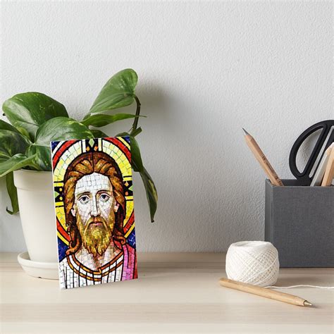 "Mosaic Jesus Face" Art Board Print by muniralawi | Redbubble