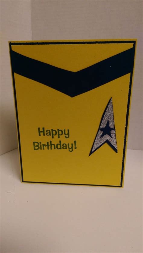 Star Trek Birthday Card by HomemadeSentiments on Etsy